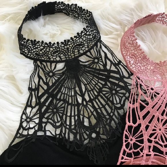 ✅3 for $25✅SEXY LACE HIGH NECKLINE BRALETTE BLK - Picture 6 of 6